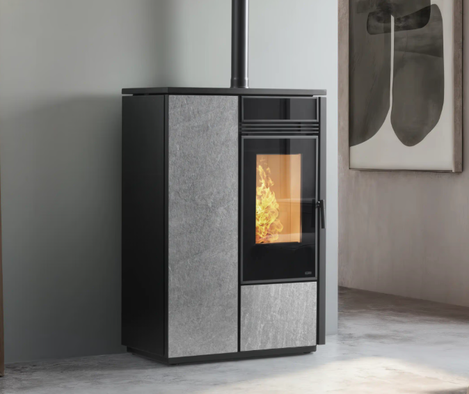 Stufa a pellet Klover Vertical 10s Stone