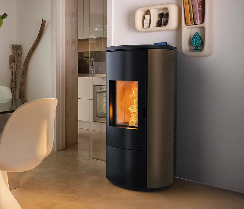 Stufa a pellet Nobis A8/A10 Round Steel