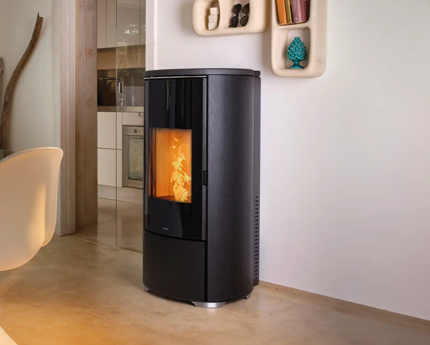 Stufa a pellet Nobis A8/A10 Round Glass Top